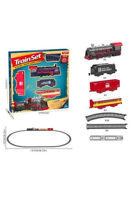 ŞİMŞEK BJ2308A TREN SETİ SESLİ IŞIKLI 18 PARÇA 3+
