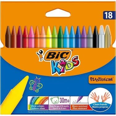 BİC KİDS SİLİNEBİLİR PASTEL BOYA (18 Lİ)
