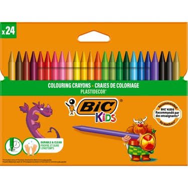 BİC PLASTİDECOR PASTEL BOYA (24 LÜ)